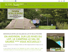 Tablet Screenshot of camping-valdesaures.com